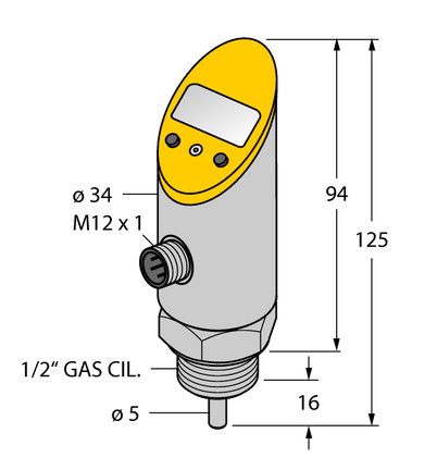 Czujnik temperatury TS-516-LI2UPN8X-H1141-L016 - Turck