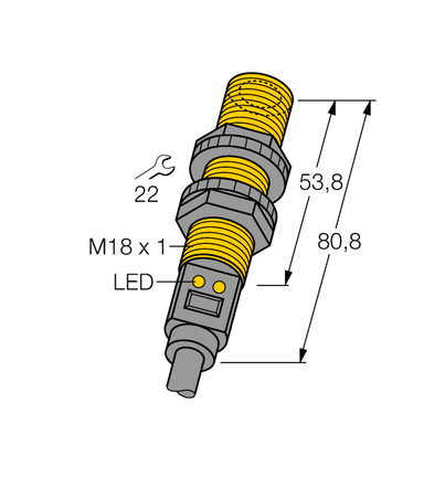 Czujnik ultradźwiękowy S18UBA - Turck