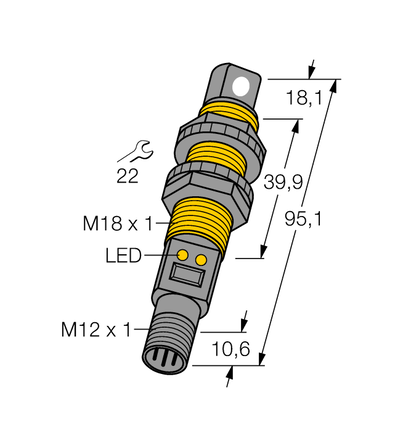 Czujnik ultradźwiękowy S18UIARQ - Turck