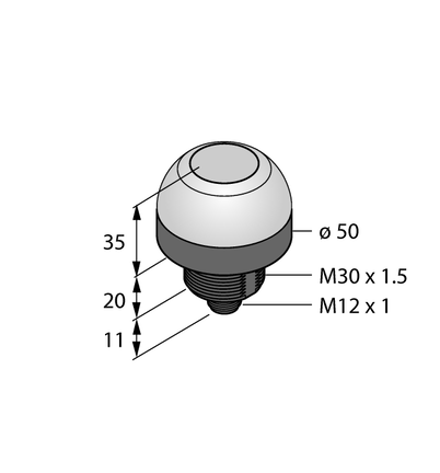 Czujnik weryfikacji pobrania Pick-to-Light K50APT2GRYF2Q - Turck