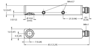Czujnik ultradźwiękowy RU20L-Q12S-UP8X-V1141 - Turck