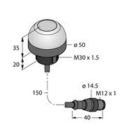 Czujnik weryfikacji pobrania Pick-to-Light K50APT2GRYF2QP - Turck