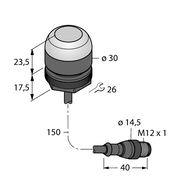 Czujnik weryfikacji pobrania Pick-to-Light K30APT2GREQP - Turck