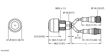 Czujnik weryfikacji pobrania Pick-to-Light K30PTSQ2PS - Turck