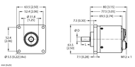 Enkoder absolutny obrotowy, wieloobrotowy REM-105S10R-9E43B-B3M12 - Turck