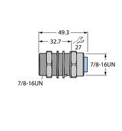 Gniazdo DeviceNet RSF RKF 57/22 - Turck