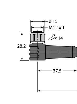 Kabel do aplikacji RFID w przemyśle spożywczym WKCV5500-2M/S2500 - Turck