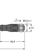 Kabel do aplikacji RFID w przemyśle spożywczym RSCV-RKCV5500-2M/S2500 - Turck