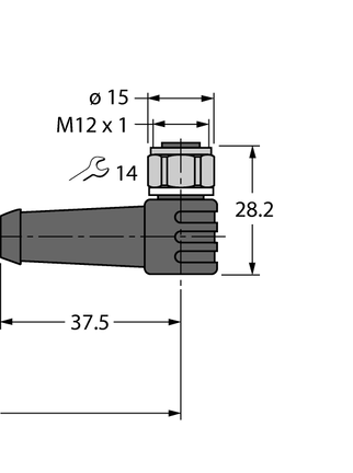 Kabel do aplikacji RFID w przemyśle spożywczym WSCV-WKCV5500-2M/S2500 - Turck