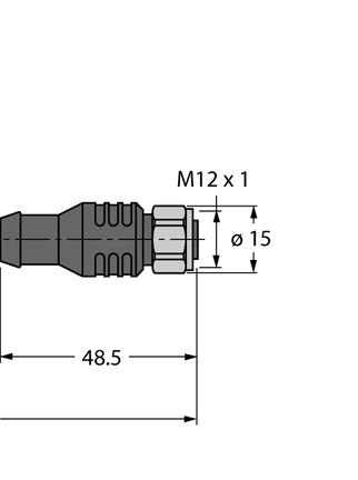 Kabel do aplikacji RFID w przemyśle spożywczym RSCV RKCV 5732-2M/CS15915 - Turck