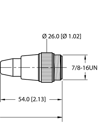 Kabel elementu wykonawczego i czujnika RKC 4.4T-2-RSM 40/S3520 - Turck