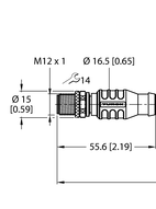 Przewód przemysłowy Ethernet RSSD-RSSD-4422-0.3M - Turck