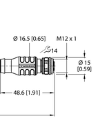 Przewód przemysłowy Ethernet RSSD-RKSD-4422-5M - Turck