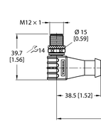 Przewód przemysłowy Ethernet WSSD-RSSD-4422-5M - Turck