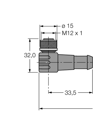 Kabel przyłączeniowy PROFIBUS WKSW451-2M - Turck