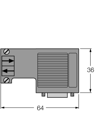 Kabel przyłączeniowy PROFIBUS RSSW D9S/T 455-2M - Turck