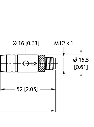 Kabel zasilający M12 RKS46PTB-2-RSS46PTB/TXL - Turck