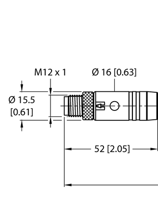Kabel zasilający M12 RSS56PLB-2/TXG - Turck