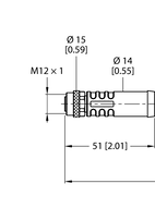 Kabel zasilający M12 RKP46PTA-2/TXL - Turck