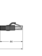 Przewód przemysłowy Ethernet RSSD-RJ45S-4414-2M - Turck