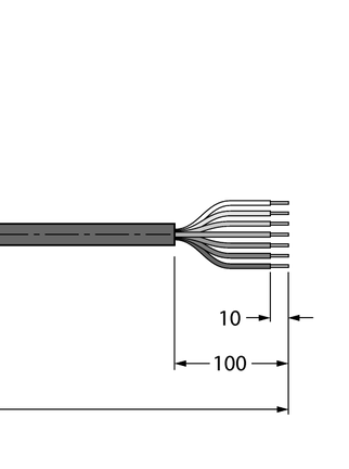 Kabel zasilający do wieloportowego koncentratora pasywnego TPU CKCM12-7-5/TXL - Turck