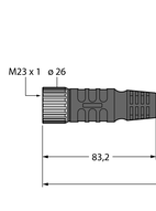 Kabel zasilający do wieloportowego koncentratora pasywnego TPU CKM19-19-2/TXL - Turck