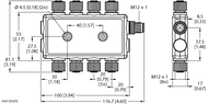 Koncentrator I/O R95C-8B21-MQ - Turck