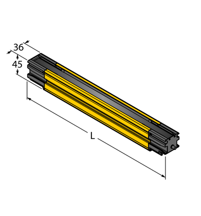 Kurtyna świetlna bezpieczeństwa SLLCR14-1610-S - Turck