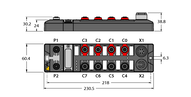 Moduł blokowy do EtherNet/IP i CIP Safety TBIP-L4-FDIO1-2IOL - Turck