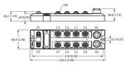 Moduł blokowy do EtherNet/IP i CIP Safety TBIP-L5-4FDI-4FDX - Turck