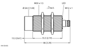 Łącznik indukcyjny NICP-EM30-IOL-H1141 - Turck