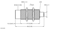 Łącznik indukcyjny NICS-EM30-IOL-HK1141 - Turck