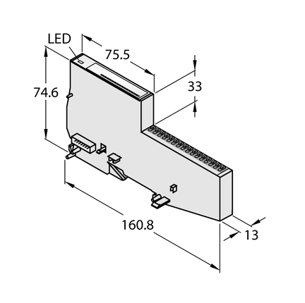 Moduł ekonomiczny BL20 BL20-E-4AO-U/I - Turck