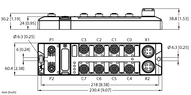 Moduł kompaktowy, wieloprotokołowy I/O dla Ethernet TBEN-L4-8DIP-8DOP - Turck