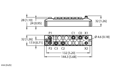 Moduł kompaktowy, wieloprotokołowy I/O dla Ethernet TBEN-S1-4DXP - Turck