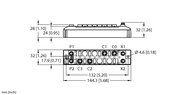 Moduł kompaktowy, wieloprotokołowy I/O dla Ethernet TBEN-S1-4DXP - Turck