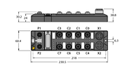 Złącze ethernetowe Power Clamp  TBEN-L4-EN1 - Turck