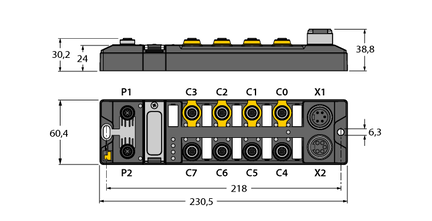 Moduł sieciowy I/O PROFIsafe / PROFINET TBPN-L1-FDIO1-2IOL - Turck