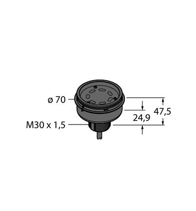 Oświetlenie sygnalizacyjne LED B-TL70-8 - Turck