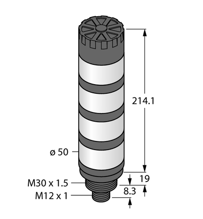 Oświetlenie sygnalizacyjne LED TL50GBYRAQ - Turck