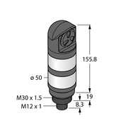 Oświetlenie sygnalizacyjne LED TL50GRALS3Q - Turck