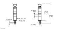 Oświetlenie sygnalizacyjne LED TL30BGYRXXAXC1 - Turck