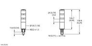 Oświetlenie sygnalizacyjne LED TL30BGYRXXNXC1 - Turck