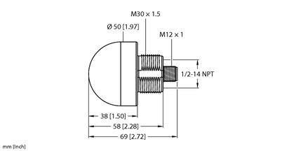 Oświetlenie sygnalizacyjne LED K50LWRO6PQ - Turck
