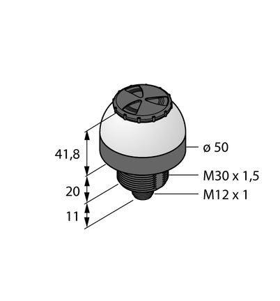 Oświetlenie sygnalizacyjne LED K50LGRALSXPQ - Turck