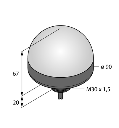 Oświetlenie sygnalizacyjne LED K90LRP - Turck