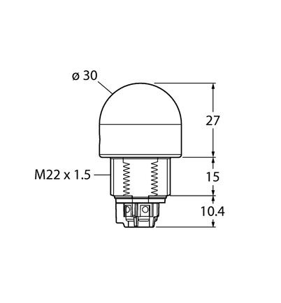 Oświetlenie sygnalizacyjne LED K30L2RGB7T - Turck