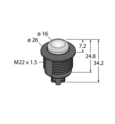 Oświetlenie sygnalizacyjne LED S22L2SRGB14T - Turck