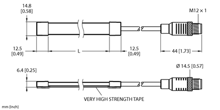 Pasek świetlny LED WLF12XW2000S24QP - Turck