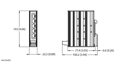 Przełącznik Ethernet niezarządzany TNIC-UX-5GE - Turck
